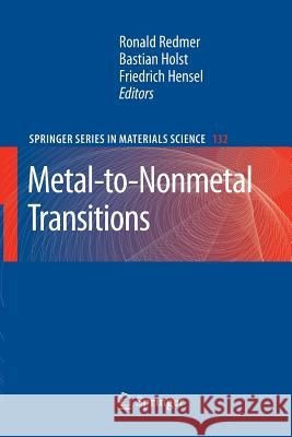 Metal-To-Nonmetal Transitions Redmer, Ronald 9783642262869 Springer - książka