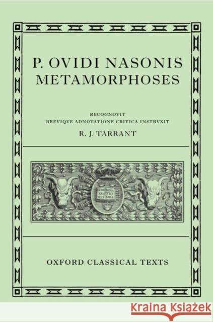 Metamorphoses Tarrant, R. J. 9780198146667 Oxford University Press - książka