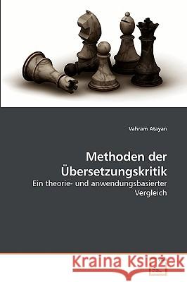 Methoden der Übersetzungskritik Atayan, Vahram 9783639228816 VDM Verlag - książka