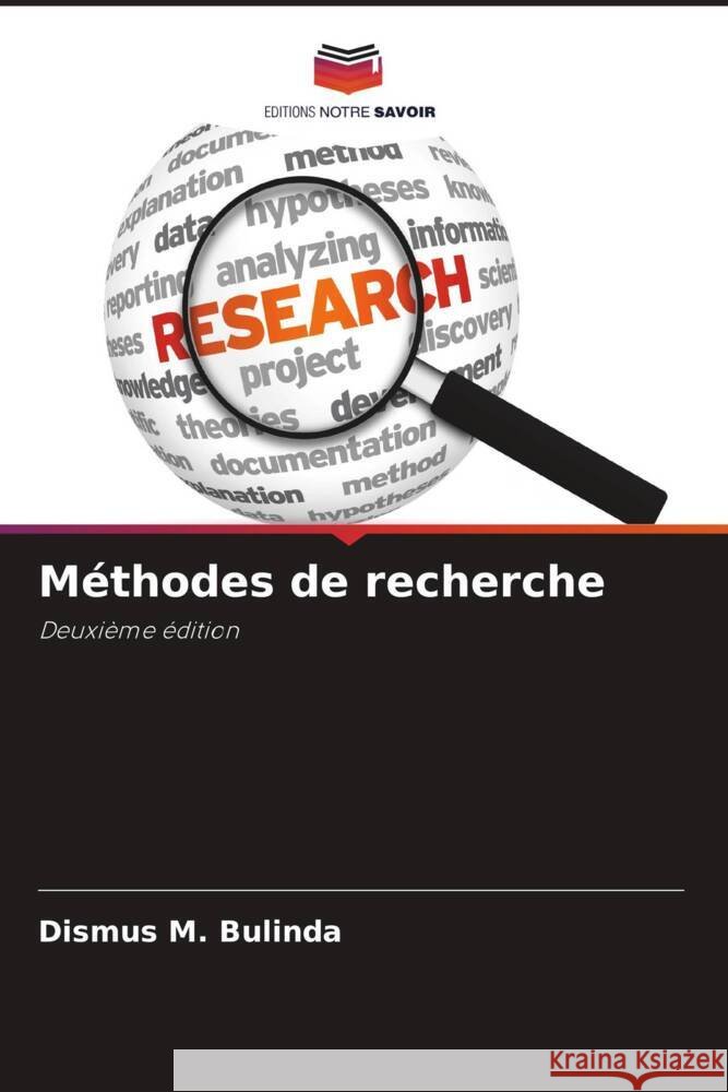 Méthodes de recherche Bulinda, Dismus M. 9786206319252 Editions Notre Savoir - książka
