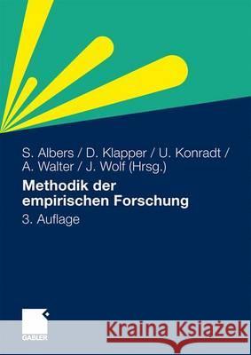 Methodik Der Empirischen Forschung Albers, Sönke Klapper, Daniel Konradt, Udo 9783834917034 Gabler - książka