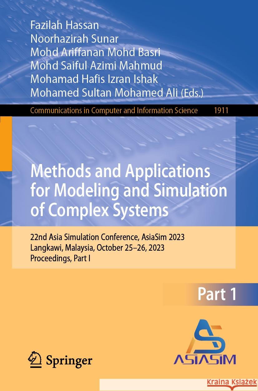 Methods and Applications for Modeling and Simulation of Complex Systems  9789819972395 Springer Nature Singapore - książka