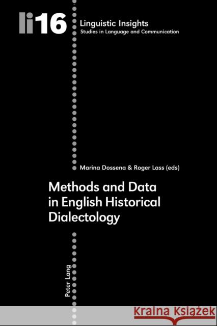 Methods and Data in English Historical Dialectology  9783039103621 Verlag Peter Lang - książka