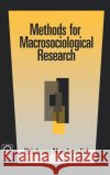 Methods for Macrosociological Research Krishnan Namboodiri 9780125133456 Emerald Publishing Limited