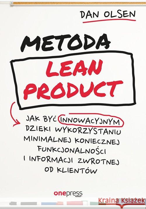 Metoda Lean Product Olsen Dan 9788328336902 Helion - książka