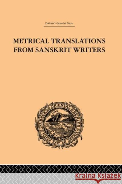 Metrical Translations from Sanskrit Writers J. Muir 9780415245074 Routledge - książka