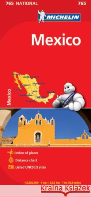 Mexico - Michelin National Map 765 Michelin 9782067173552 Michelin Editions des Voyages - książka