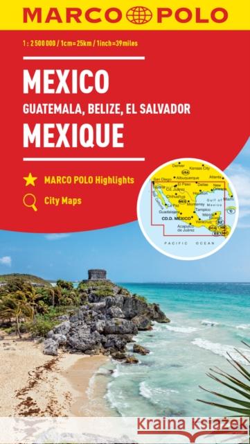 Mexico Marco Polo Map: Includes Guatemala, Belize and El Salvador Marco Polo 9783829739351 MAIRDUMONT GmbH & Co. KG - książka