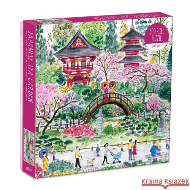 Michael Storrings Japanese Tea Garden 300 Piece Puzzle Galison 9780735362697 Galison - książka