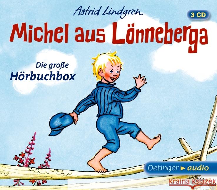 Michel aus Lönneberga - Die große Hörbuchbox, 3 Audio-CDs : Gekürzte Lesungen, ca. 96 min., Musikdarbietung/Musical/Oper Lindgren, Astrid 9783837310436 Oetinger Media - książka