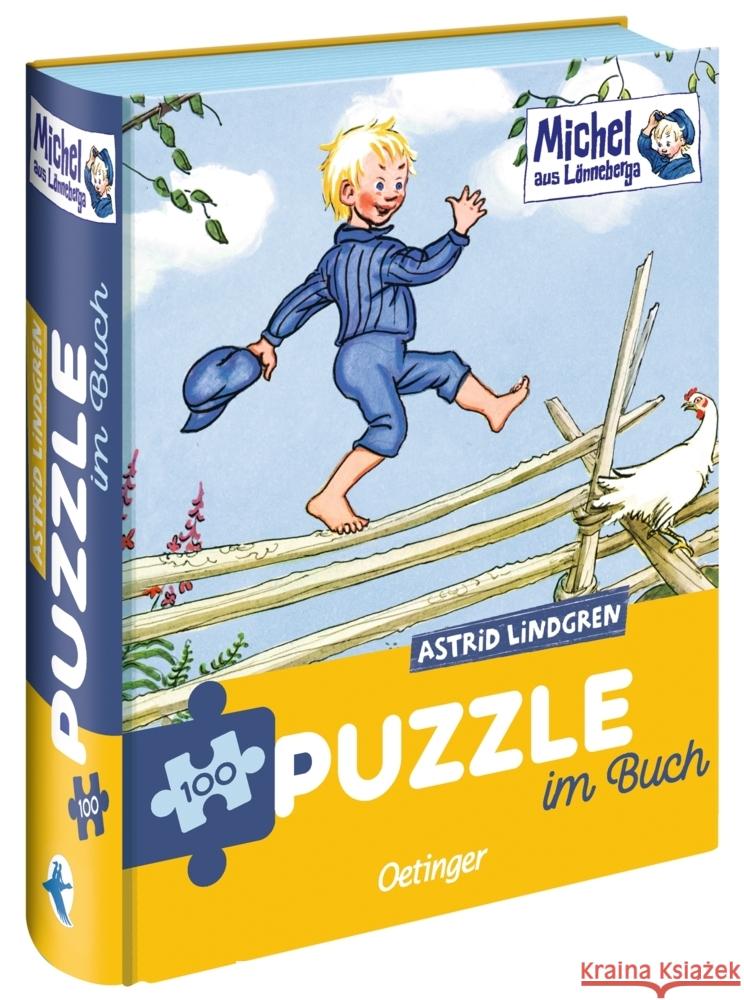 Michel aus Lönneberga. Puzzle im Buch. 100 Teile Lindgren, Astrid 4260512187484 Oetinger - książka