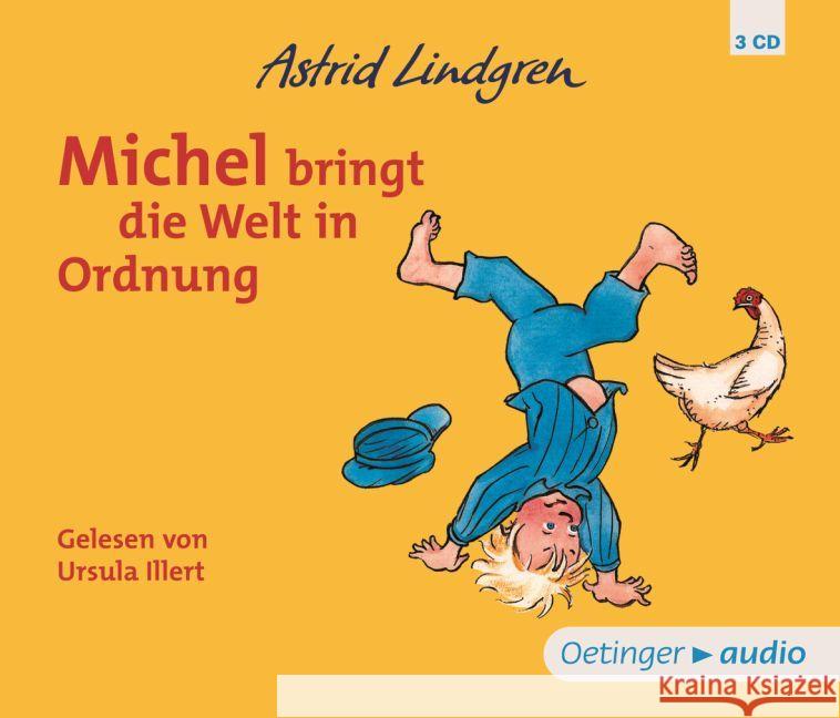 Michel bringt die Welt in Ordnung, 3 Audio-CDs : Ungekürzte Lesung Lindgren, Astrid 9783837310146 Oetinger Media - książka