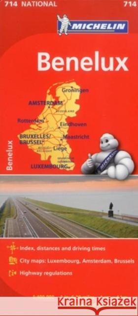 Michelin Benelux Map 714 Michelin Travel & Lifestyle 9782067170551 Michelin Travel Publications - książka