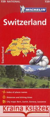 Michelin Switzerland Map 729 Michelin Travel & Lifestyle 9782067171640 Michelin Travel Publications - książka