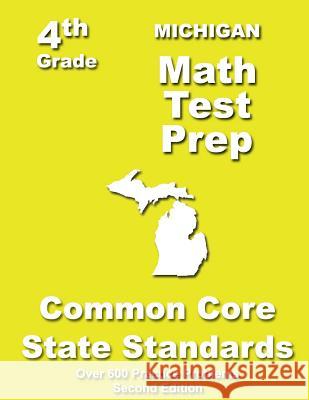 Michigan 4th Grade Math Test Prep: Common Core Learning Standards Teachers' Treasures 9781484805800 Createspace - książka