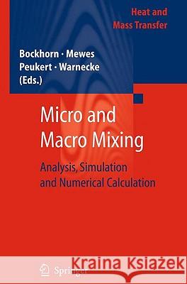 Micro and Macro Mixing: Analysis, Simulation and Numerical Calculation Bockhorn, Henning 9783642045486 Springer - książka