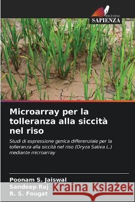 Microarray per la tolleranza alla siccita nel riso Poonam S Jaiswal Sandeep Raj R S Fougat 9786205956922 Edizioni Sapienza - książka