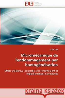 Micromécanique de l''endommagement Par Homogénéisation Zhu-Q 9786131560255 Editions Universitaires Europeennes - książka