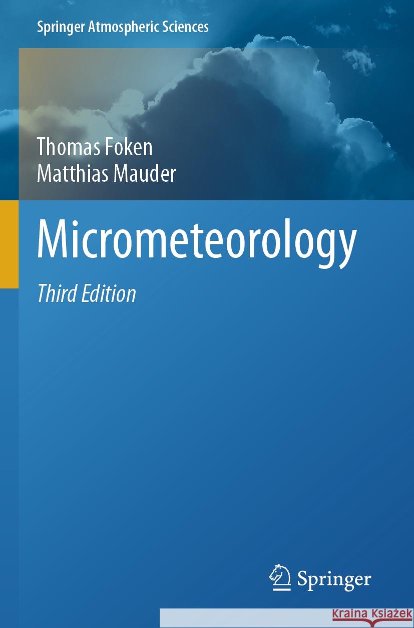 Micrometeorology Thomas Foken Matthias Mauder 9783031475283 Springer - książka