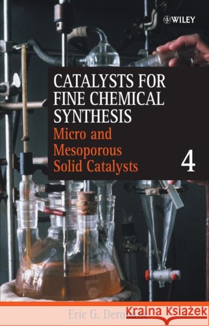 Microporous and Mesoporous Solid Catalysts, Volume 4 Derouane, Eric G. 9780471490548 Wiley-Interscience - książka