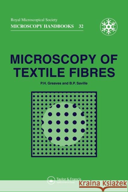 Microscopy of Textile Fibres P H GREAVES **NFA** Dr B P Saville *Nfa* P H GREAVES **NFA** 9781872748245 Taylor & Francis - książka