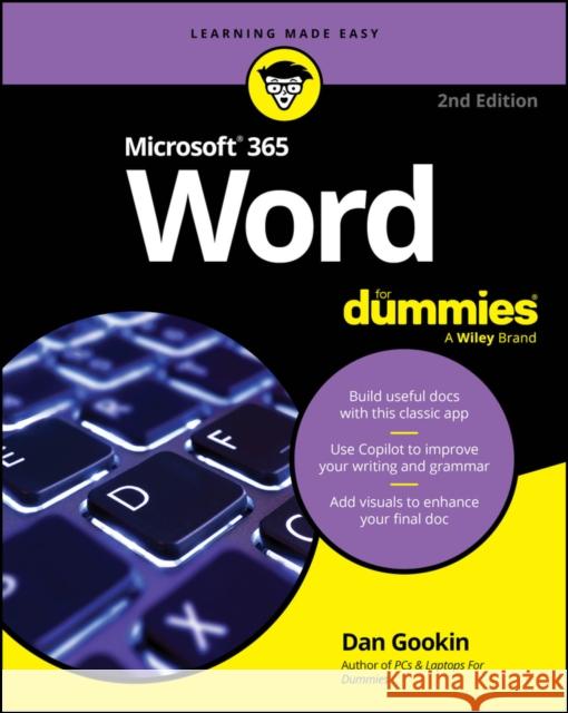 Microsoft 365 Word For Dummies Dan Gookin 9781394295449 For Dummies - książka