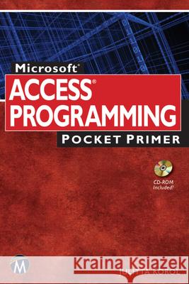 Microsoft Access Programming Pocket Primer Julitta Korol 9781942270027 Mercury Learning & Information - książka