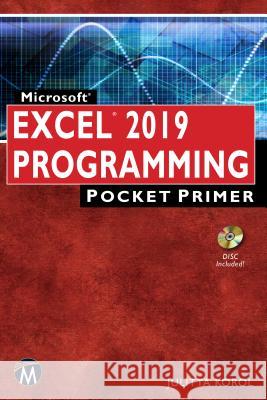 Microsoft Excel 2019 Programming Pocket Primer [With CD (Audio)] Korol, Julitta 9781683924128 Mercury Learning & Information - książka