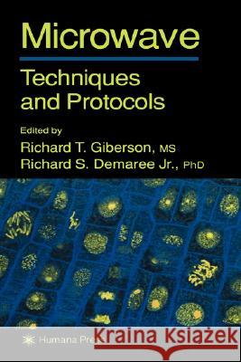 Microwave Techniques and Protocols Richard T. Giberson Richard S. Demaree 9780896039032 Humana Press - książka