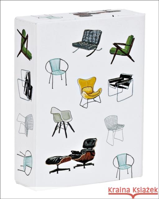 Mid-Century Modern Chairs Playing Cards HAIL TIGER 9781623258504 teNeues Calendars & Stationery GmbH & Co. KG - książka