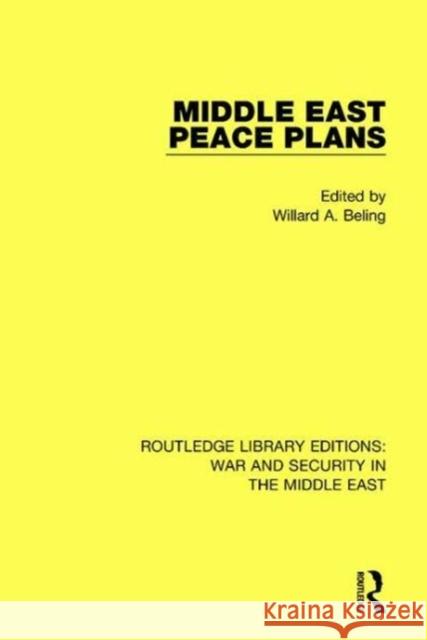 Middle East Peace Plans  9781138657199  - książka