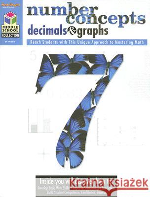 Middle School Collection: Math: Reproducible Number Concepts, Decimals, & Graphs Stckvagn 9781419004353 Steck-Vaughn - książka