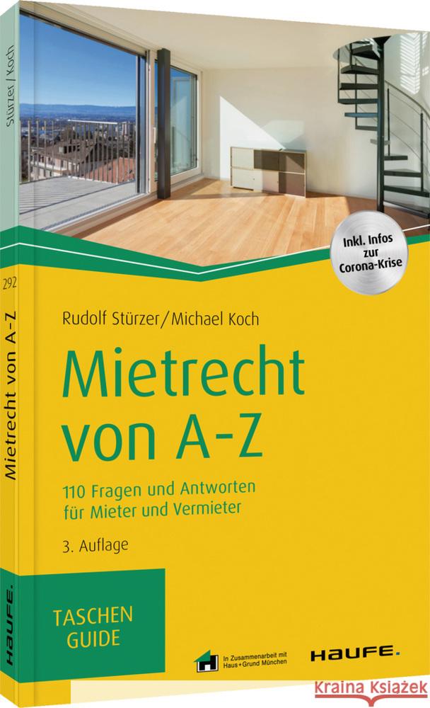 Mietrecht von A-Z : 110 Fragen und Antworten für Mieter und Vermieter Stürzer, Rudolf; Koch, Michael 9783648146057 Haufe - książka