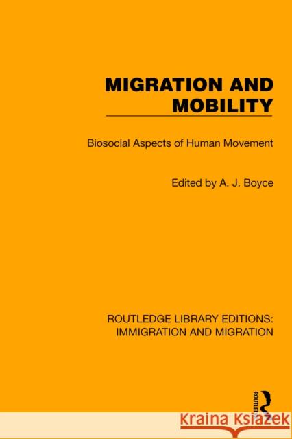 Migration and Mobility  9781032368306 Taylor & Francis Ltd - książka