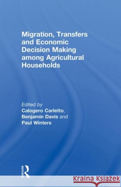 Migration, Transfers and Economic Decision Making Among Agricultural Households Carletto, Calogero 9780415495134 Taylor & Francis - książka