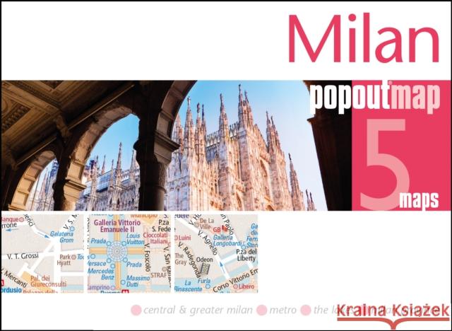 Milan PopOut Map  9781910218990 Heartwood Publishing - książka