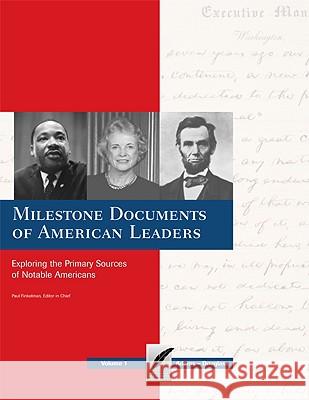 Milestone Documents of American Leaders James Finkelman James Percoco 9780979775857 Schlager Group - książka