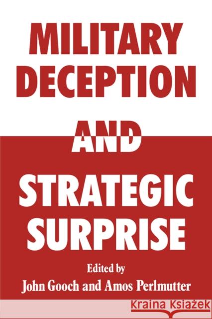 Military Deception and Strategic Surprise! John Gooch 9780415449335  - książka