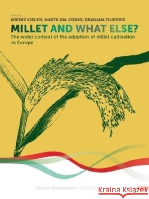 Millet and What Else?: The Wider Context of the Adoption of Millet Cultivation in Europe Wiebke Kirleis Marta Da Dragana Filipovic 9789464270167 Sidestone Press - książka