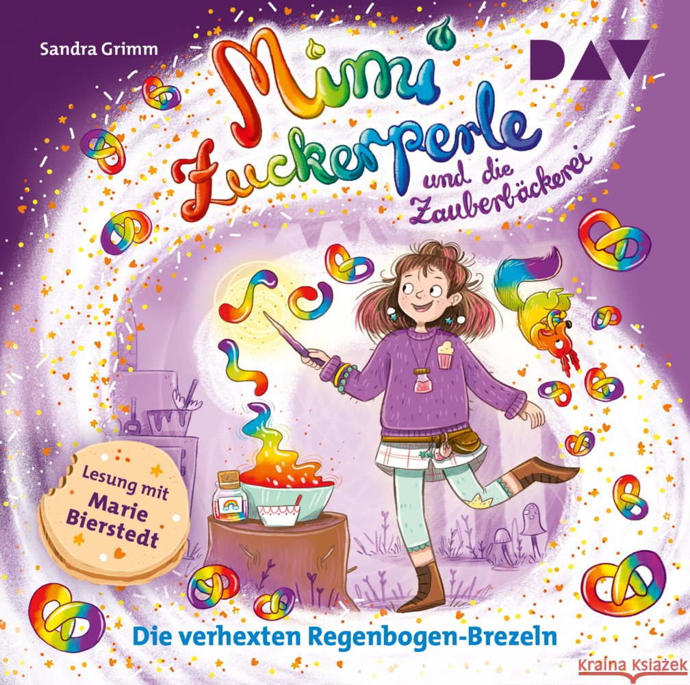 Mimi Zuckerperle und die Zauberbäckerei - Teil 3: Die verhexten Regenbogen-Brezeln, 1 Audio-CD Grimm, Sandra 9783742436030 Der Audio Verlag, DAV - książka