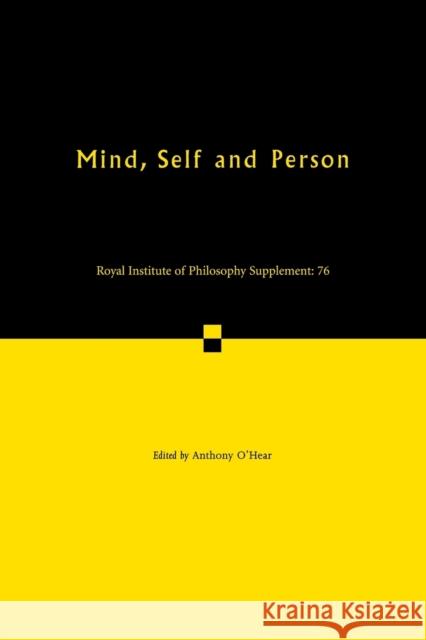 Mind, Self and Person Anthony O'Hear 9781107545663 Cambridge University Press - książka