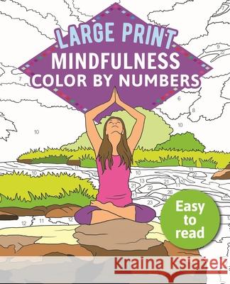 Mindfulness Color-By-Numbers Large Print Arcturus Publishing 9781789500493 Arcturus Publishing - książka