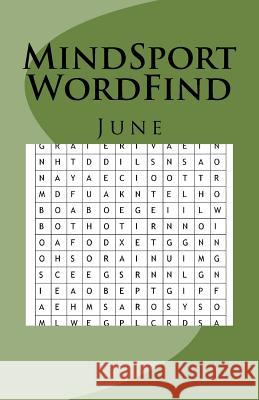 MindSport WordFind June Cullen, Rhys Michael 9781720636199 Createspace Independent Publishing Platform - książka