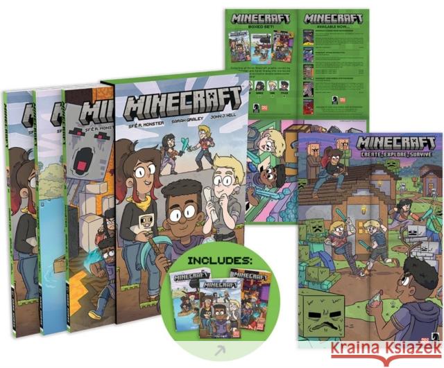 Minecraft Boxed Set (graphic Novels) Sarah Graley 9781506729015 Dark Horse Comics,U.S. - książka