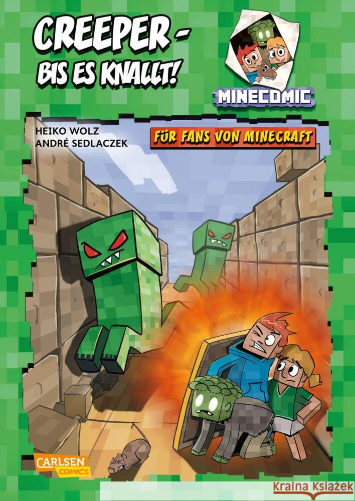 Minecraft: Creeper – bis es knallt! Wolz, Heiko 9783551801500 Carlsen Comics - książka