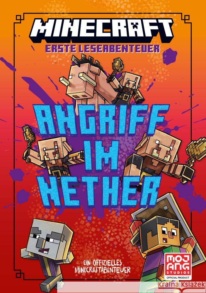 Minecraft Erste Leseabenteuer. Angriff im Nether Mojang AB & Mojang AB & Huett & Hill & Batson, Caleb Zane & Chris & Alan 9783505153167 Schneiderbuch - książka