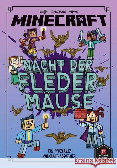 Minecraft, Nacht der Fledermäuse : Ein offizielles Minecraft-Abenteuer Mojang; Eliopulos, Nick; Flowers, Luke 9783505142697 Egmont SchneiderBuch - książka