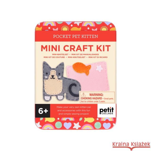 Mini Craft Kit: Pocket Pet Kitten Petit Collage 9781797237589 Chronicle Books - książka
