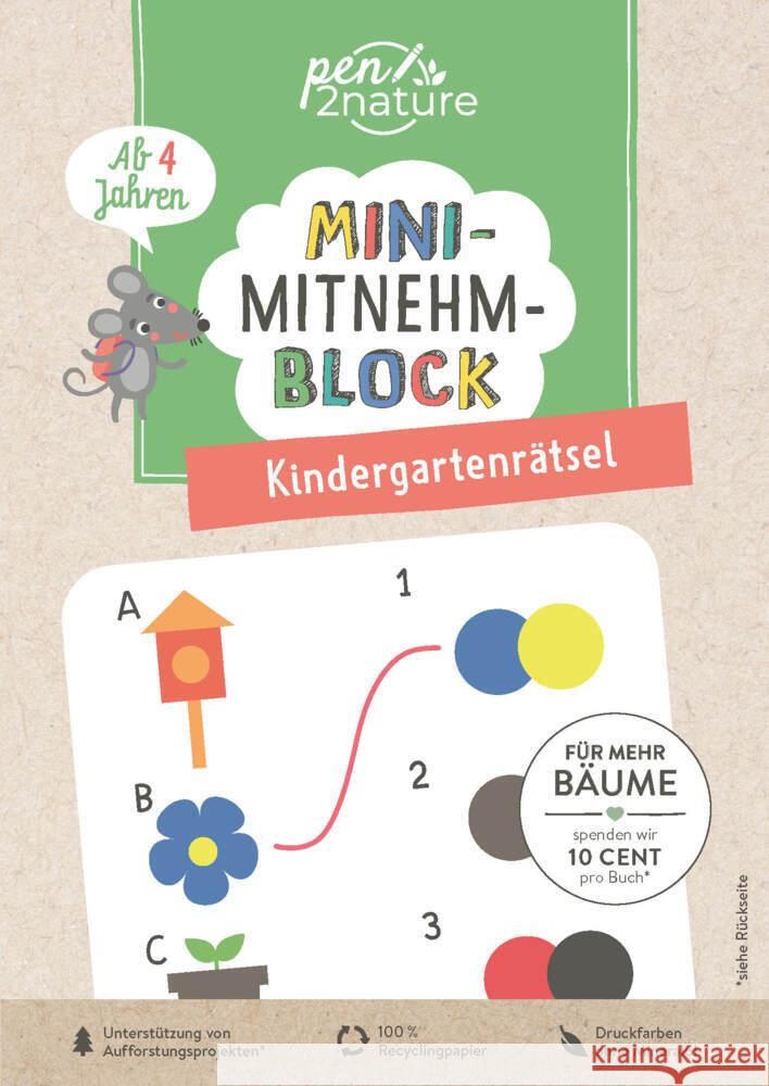 Mini-Mitnehm-Block Kindergartenrätsel pen2nature 9783987640780 Pen2nature - książka