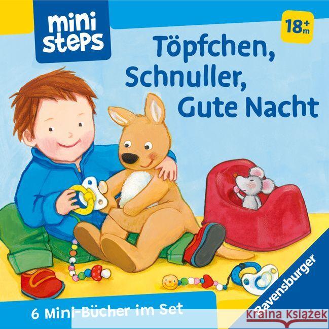 ministeps: Mein erster Bücher-Würfel: Töpfchen, Schnuller, Gute Nacht (Bücher-Set) Yaga, Ava-Barb 9783473302888 Ravensburger Verlag - książka